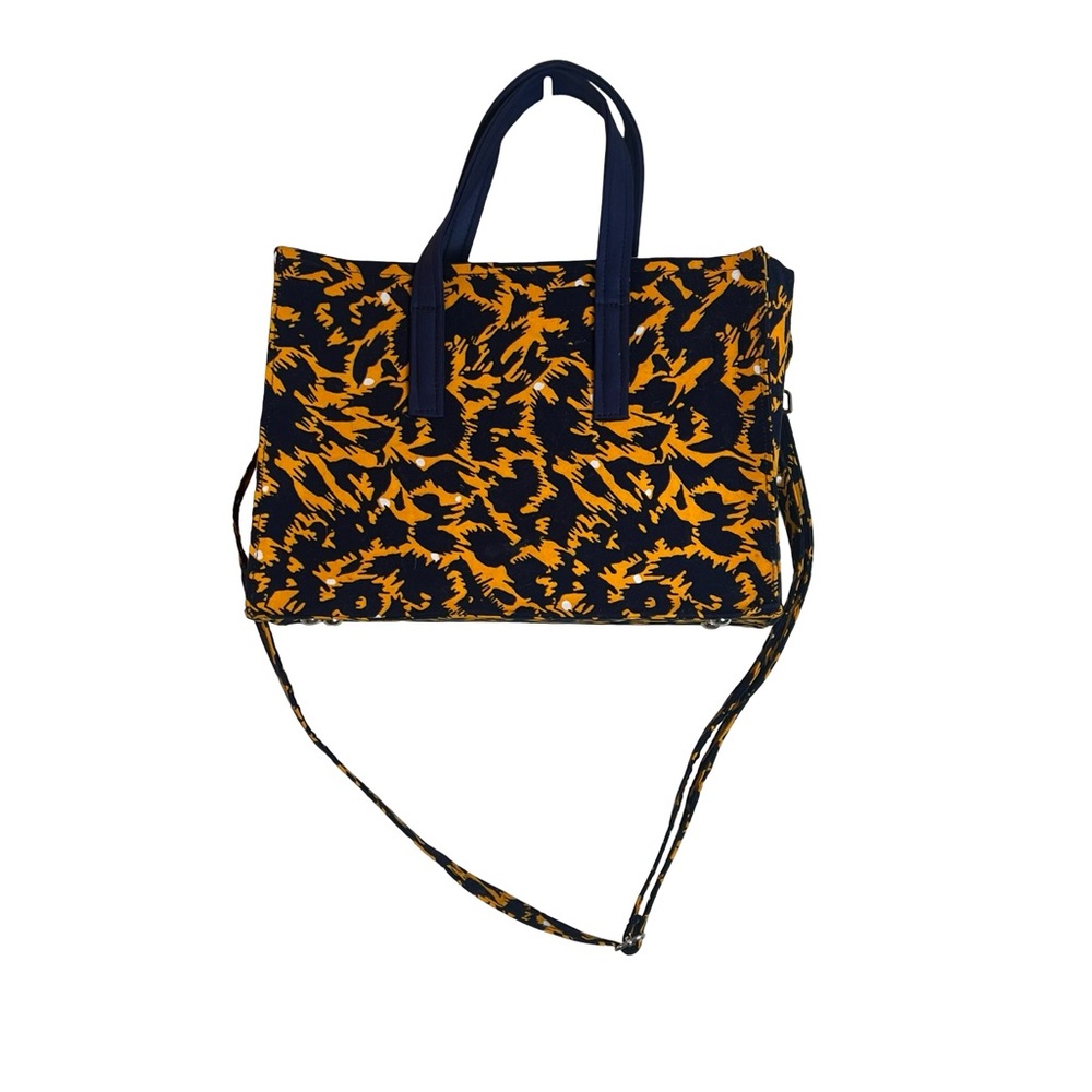 Unbranded orange and blue textile tote‎ bag